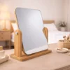 Espejo de Mesa Decorativo con Base de Madera