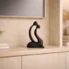 Escultura Decorativa Abstracta Negra