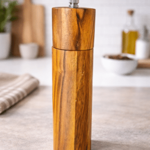 Molino Manual de Pimienta Sal – Madera Natural